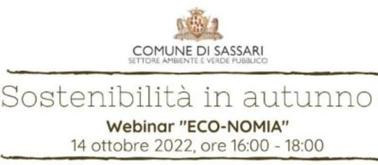 Seminario informativo on-line sull’economia circolare. Titolo: Eco-nomia